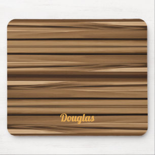 Personalised Faux Lines of Browns Mouse Mat
