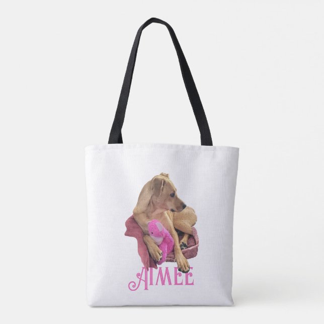 Personalised 'Fave Dogs' Shopping Tote (Back)