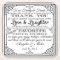 personalised Favor wedding coaster Thank you
