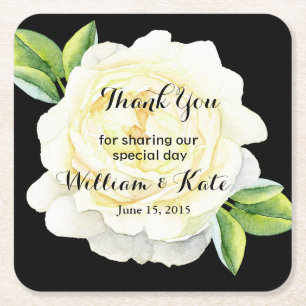 personalised Favor wedding coaster Thank you
