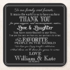 personalised Favor wedding coaster Thank you