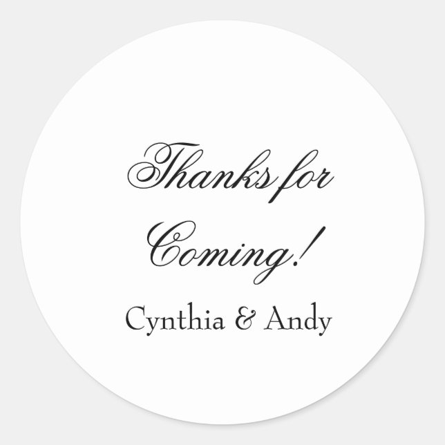 Personalised Favour Stickers | Custom Stickers (Front)