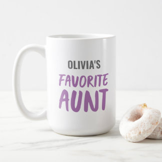 Personalised Favourite Aunt Coffee Mug