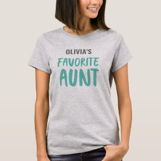Personalised Favourite Aunt T-Shirt