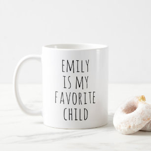 Personalised Favourite Child Funny Mother's Day Coffee Mug