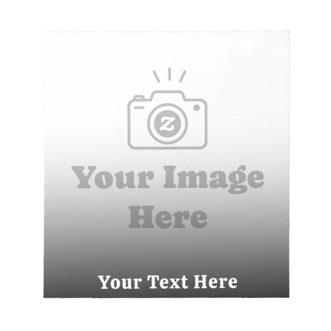 Personalised Favourite Photo with Text Notepad (Front)