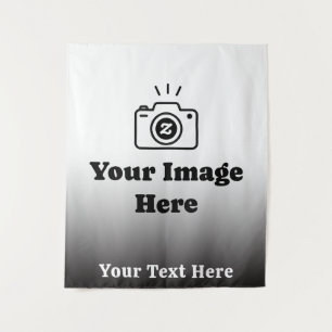 Personalised Favourite Photo with Text Tapestry