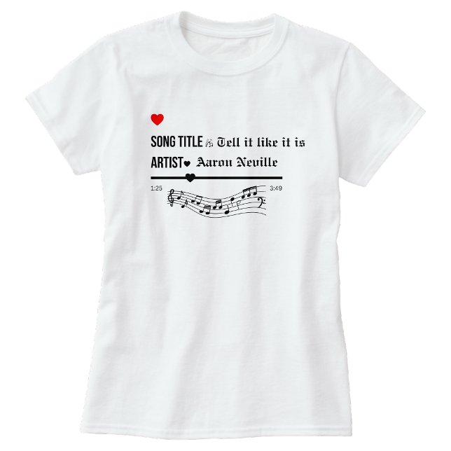 Personalised Favourite song title Tshirt (Personalized Favorite song title Tshirt)