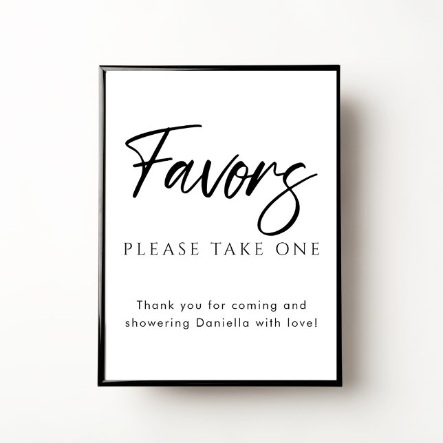 Personalised Favours Thank You Bridal Shower Sign (Creator Uploaded)