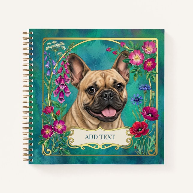 Personalised Fawn French Bulldog Notebook (Front)