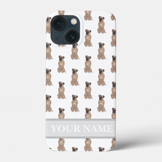 Personalised Fawn Masked Boxer Dog Case-Mate iPhone Case (Back)
