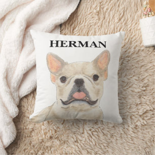 Personalised Fawn Tan Frenchie French Bulldog Cushion