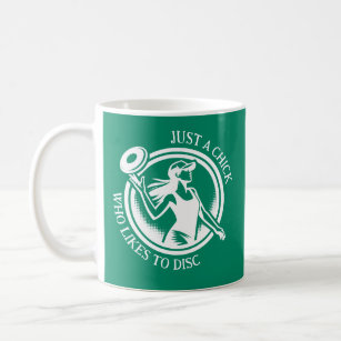 Personalised female Disc Golf  Coffee Mug