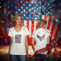 Personalised Female Veteran Patriotic