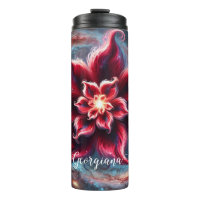 Personalised Festive Floral Poinsettia Galaxy