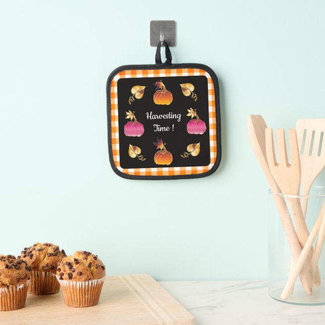 Personalised Festive Harvesting Time  Pot Holder (Insitu(Hanging))