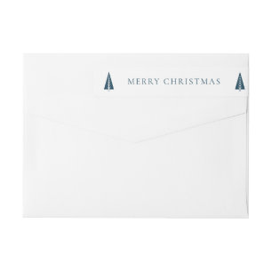 Personalised  festive merry christmas  wrap around label