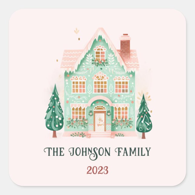 Personalised Festive Sticker (Front)