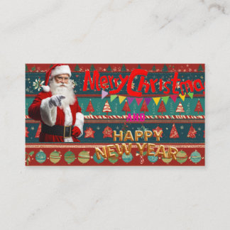 Personalised Festive Wishes Business Card