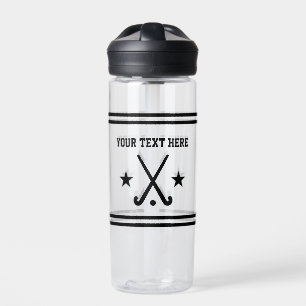 Personalised field hockey sports water bottle