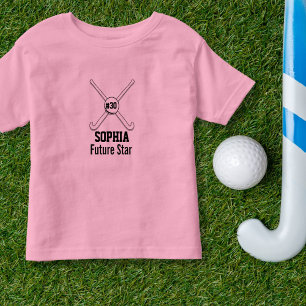 Personalised Field Hockey Team Name Jersey Number Toddler T-Shirt