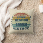 Personalised fifty five vintage 55th birthday cushion<br><div class="desc">Add some originality to your wardrobe with this vintage sunset graphic design featuring impressive typography font lettering. It makes a great gift idea for men,  women,  husbands,  wives,  girlfriends,  and boyfriends who will love this unique artwork. It's an amazing and funny holiday gift for your birthday celebration.</div>