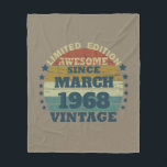 Personalised fifty five vintage 55th birthday fleece blanket<br><div class="desc">Add some originality to your wardrobe with this vintage sunset graphic design featuring impressive typography font lettering. It makes a great gift idea for men, women, husbands, wives, girlfriends, and boyfriends who will love this unique artwork. It's an amazing and funny holiday gift for your birthday celebration. If you like...</div>
