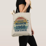 Personalised fifty five vintage 55th birthday tote bag<br><div class="desc">Add some originality to your wardrobe with this vintage sunset graphic design featuring impressive typography font lettering. It makes a great gift idea for men, women, husbands, wives, girlfriends, and boyfriends who will love this unique artwork. It's an amazing and funny holiday gift for your birthday celebration. If you like...</div>