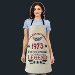 Personalised fifty vintage 50th birthday party apron<br><div class="desc">This vintage graphic design,  featuring an eye-catching typography font,  can add originality to your wardrobe collection. It's a great gift idea for men,  women,  husbands,  wives,  girlfriends,  and boyfriends who will appreciate this unique artwork. It is the perfect and most enjoyable holiday present for your birthday celebration.</div>