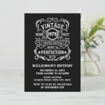 Personalised fifty vintage 50th birthday party
