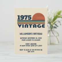 Personalised fifty vintage 50th birthday party