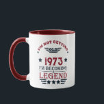 Personalised fifty vintage 50th birthday party mug<br><div class="desc">This vintage graphic design,  featuring an eye-catching typography font,  can add originality to your wardrobe collection. It's a great gift idea for men,  women,  husbands,  wives,  girlfriends,  and boyfriends who will appreciate this unique artwork. It is the perfect and most enjoyable holiday present for your birthday celebration.</div>