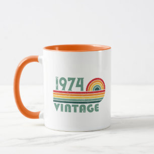 Personalised fifty vintage 50th birthday party mug