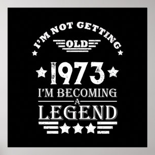 Personalised fifty vintage 50th birthday party poster