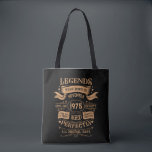 Personalised fifty vintage 50th birthday party tote bag<br><div class="desc">Make your birthday special with this unique design. Add a touch of sophisticated elegance to your birthday celebration with our exquisite, one-of-a-kind designs. These graphics bring sophistication and originality to any product, creating a memorable and stylish gift. They are perfect for those who appreciate a touch of timeless glamour on...</div>