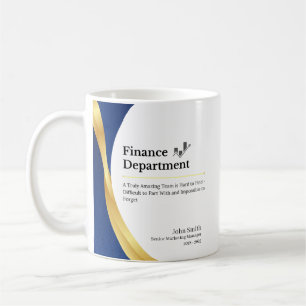Personalised Finance Department Coffee Mug