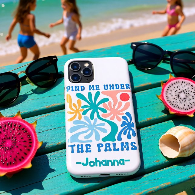 Personalised Find Me Under The Palms Tropical Case-Mate iPhone Case (Personalized Find Me Under The Palms Tropical Case-Mate iPhone Case)