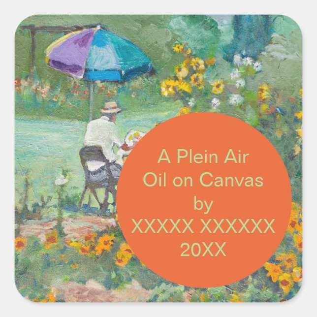 Personalised Fine Art Label Template (Front)