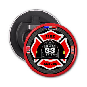 Personalised Fire Department Bottle Opener