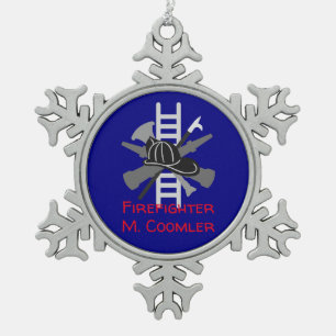 Personalised Firefighter Christmas Ornament