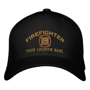 Personalised Firefighter Custom Cap Embroidery