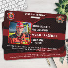 Personalised Firefighter Custom Employee Photo ID