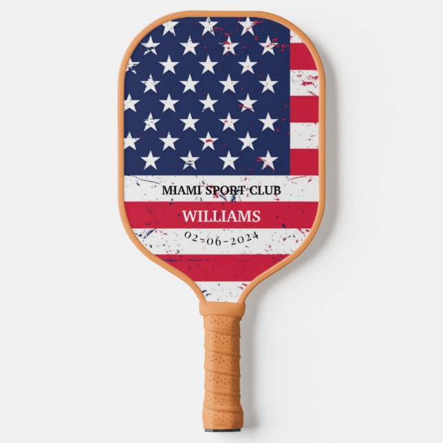 Personalised Firefighter Monogram  Pickleball Paddle (Front)