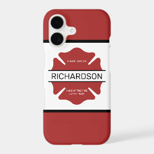 Personalised Firefighter Red Logo Symbol