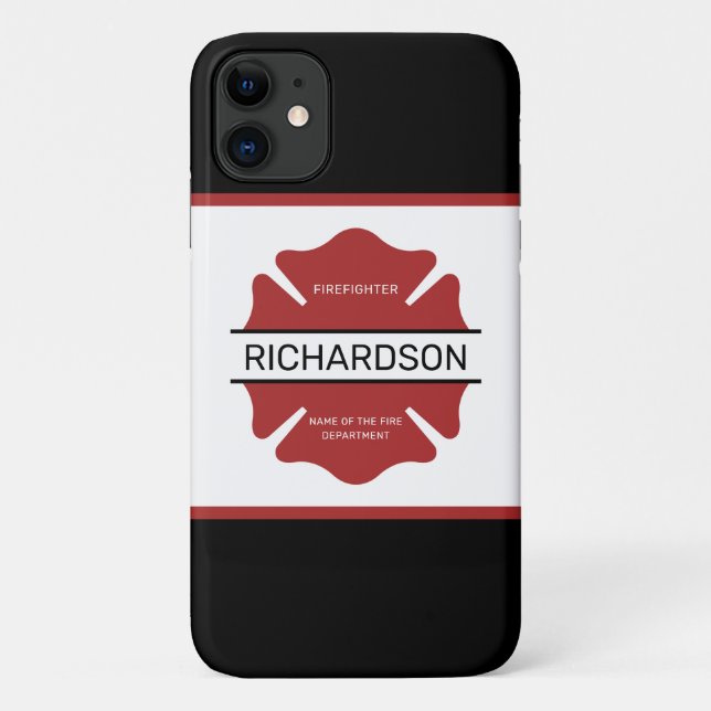 Personalised Firefighter Red Logo Symbol  Case-Mate iPhone Case (Back)