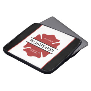 Personalised Firefighter Red Logo Symbol Laptop Sleeve