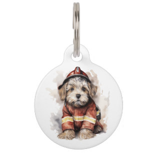 Personalised Firefighter’s Best Friend Dog Fireman Pet Tag