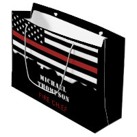 Personalised Firefighter Thin Red Line Fire Rescue