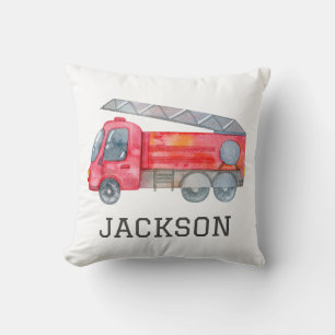 Personalised Firetruck birthday Party Cushion