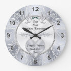 Personalised, First Anniversary Clock Gifts, Heart